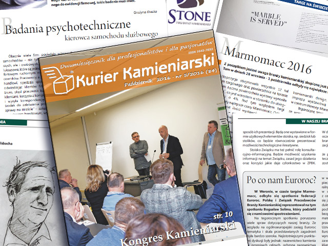 Październikowy Kurier Kamieniarski